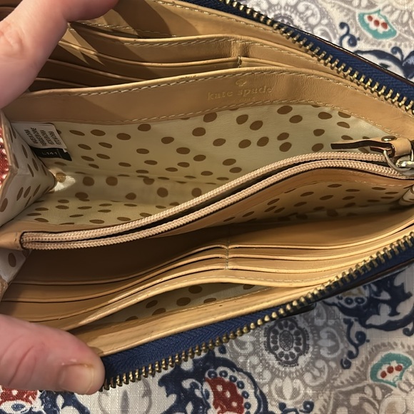 Kate Spade Royal Blue Leather Wallet - Picture 4 of 5